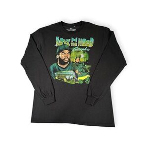 Mad Engine T-Shirt Mens M Black Boyz N The‎ Hood Graphic Cotton Workwear